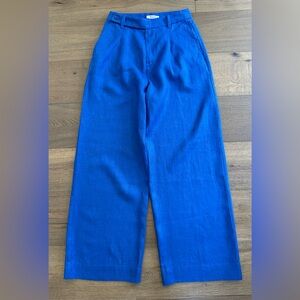Madewell Harlow wide-leg pant in linen